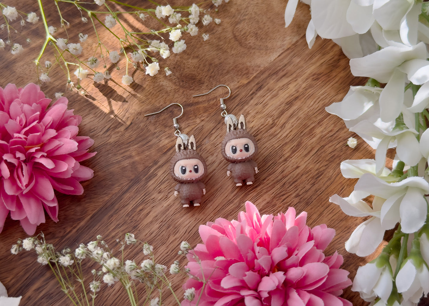 Chocolate Labu Monster Earrings