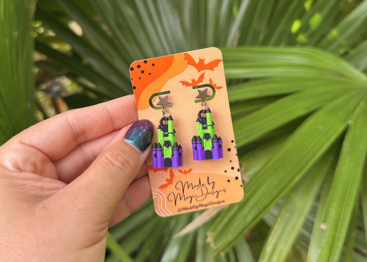 MINI Spooky Castle Earrings