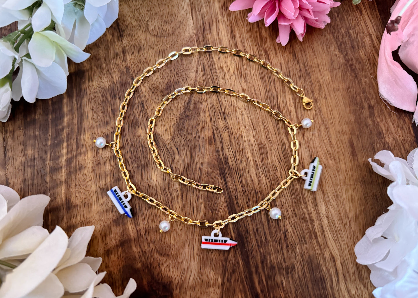 Monorail Charm Necklace