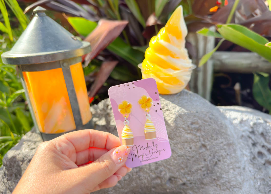 MINI Pineapple Swirl Earrings