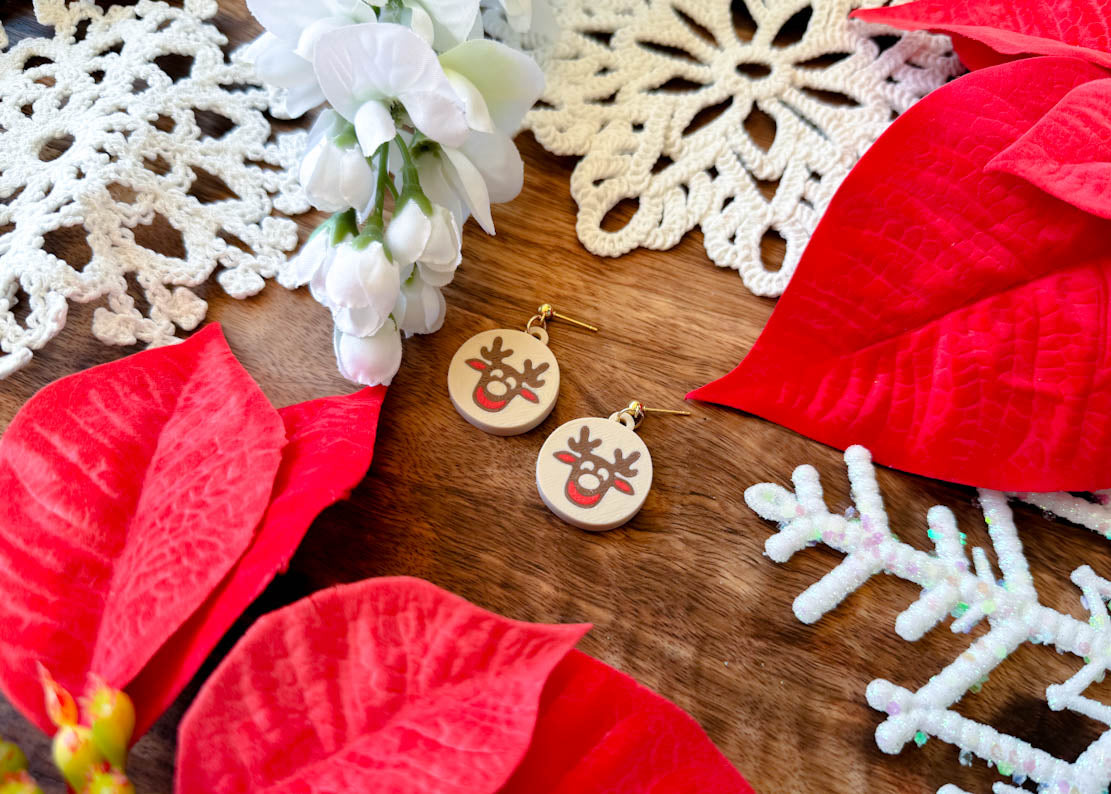 MINI Reindeer Cookie Earrings