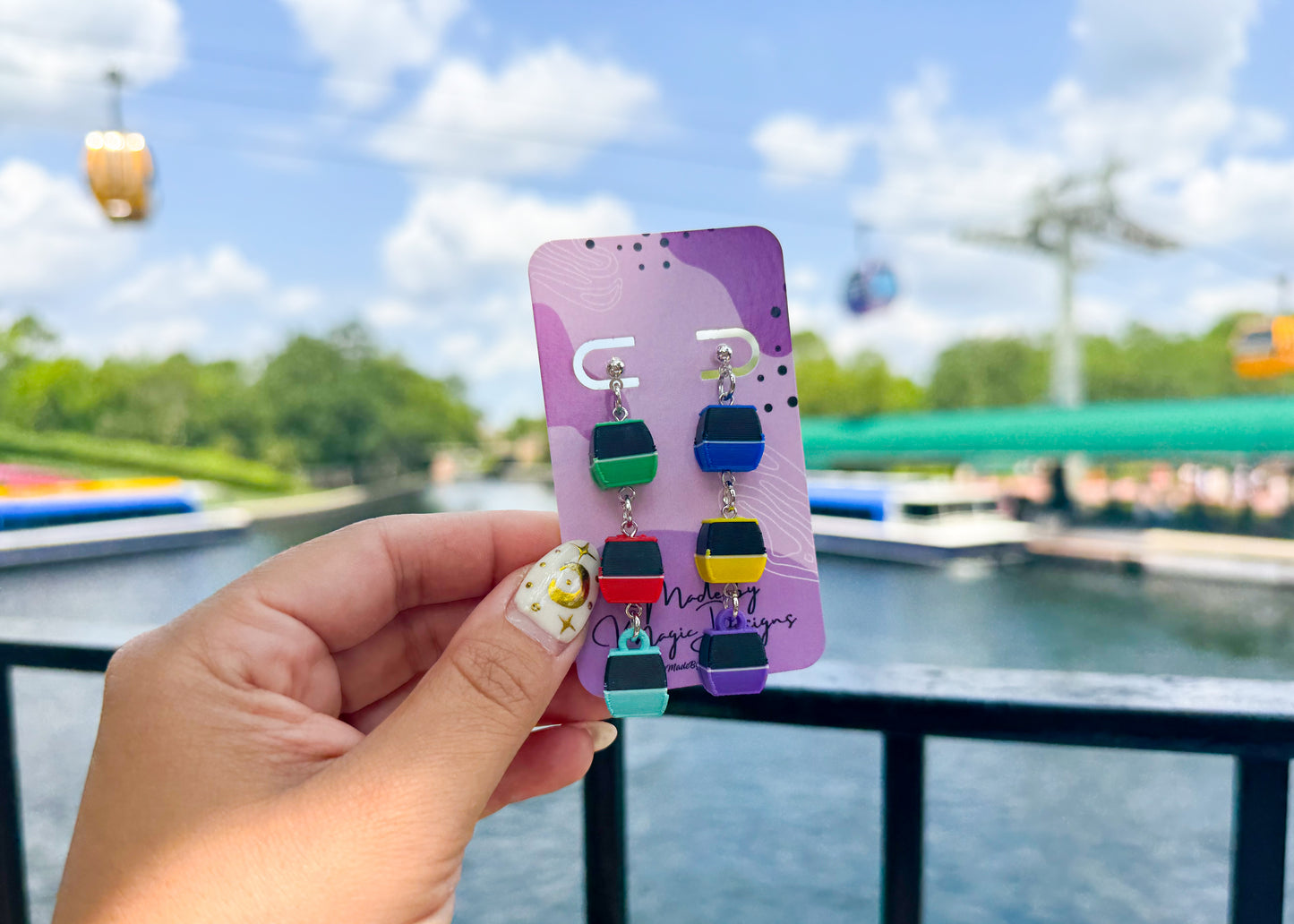 Teeny Sky Way Dangle Earrings