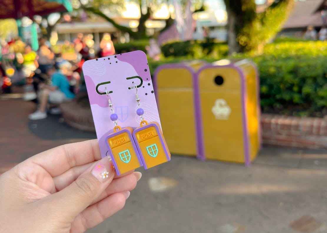 Fantasy Trash Can Earrings