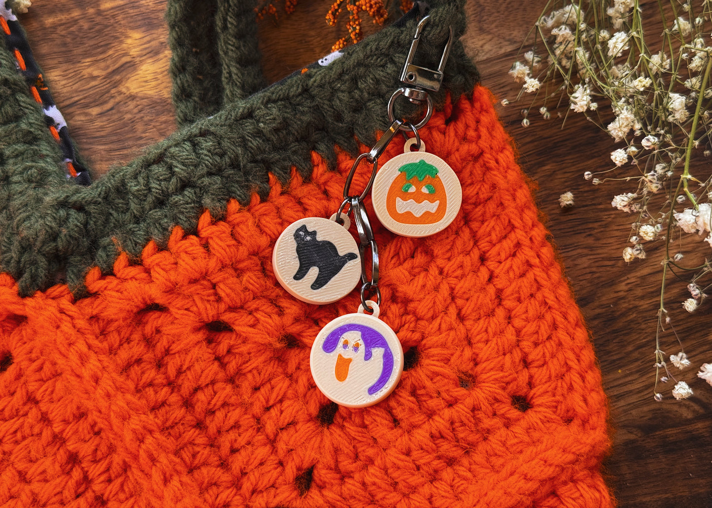 Halloween Cookie Dangle Bag Charm