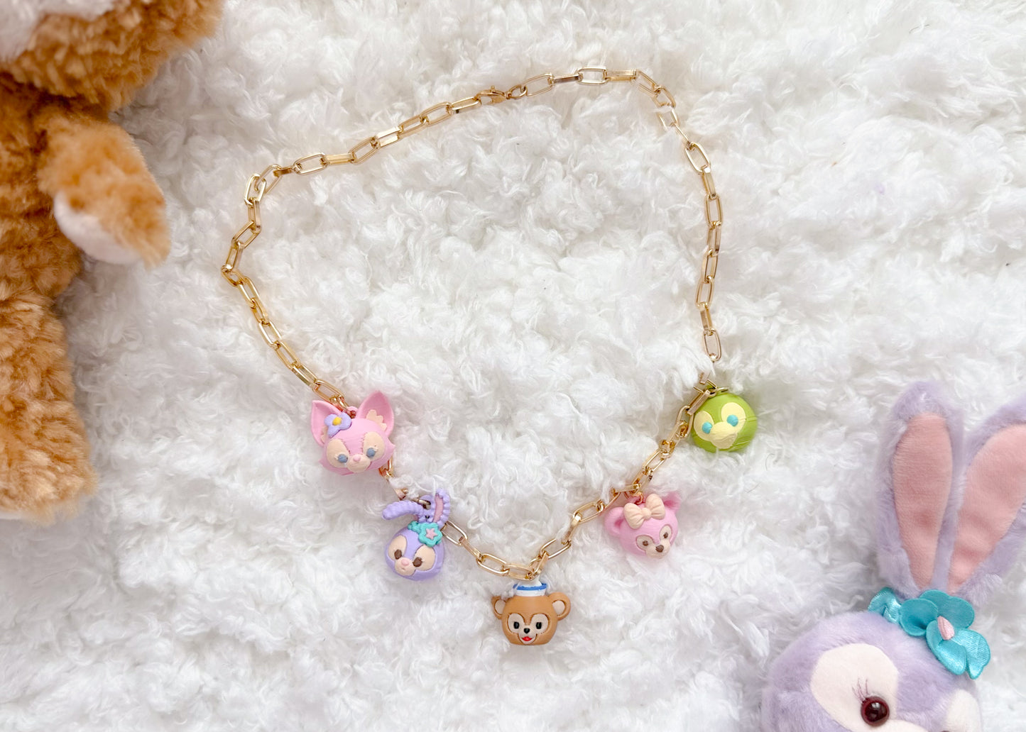Bear Friends Charm Necklace