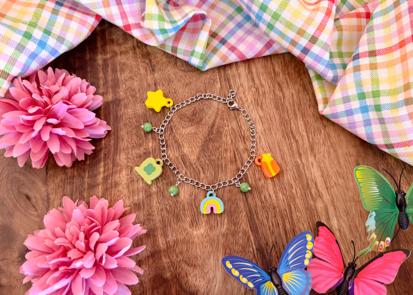 Lucky Marshmallow Charm Bracelet