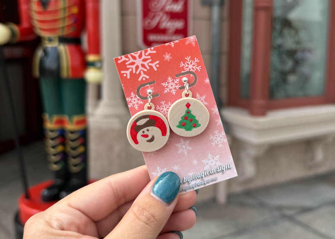MINI Christmas Tree Cookie MIX Earrings