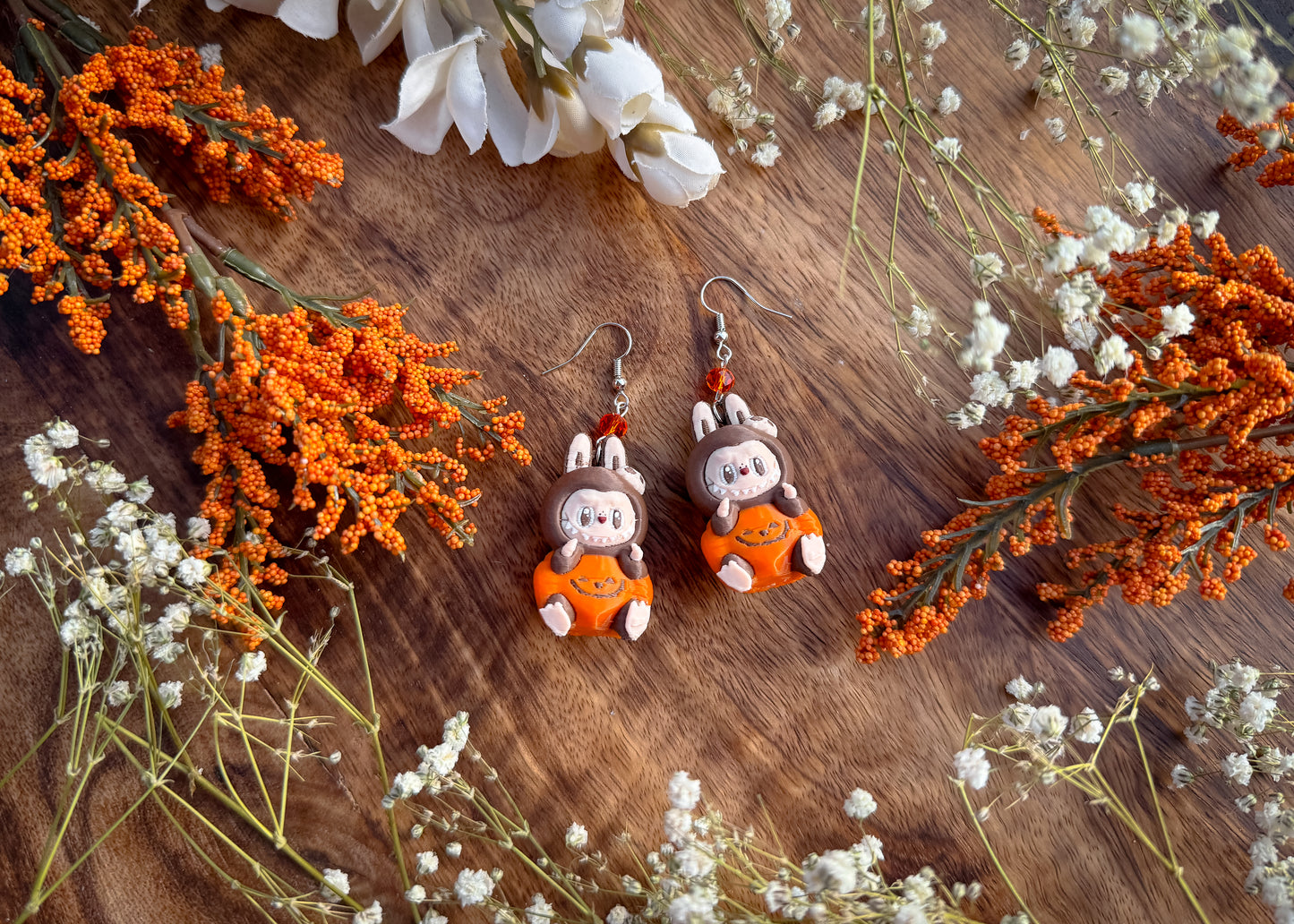 Halloween Labu Monster Earrings