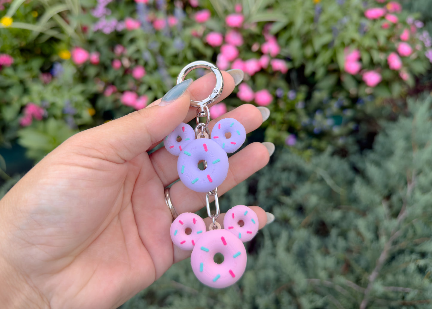 Mouse Donut Dangle Bag Charm