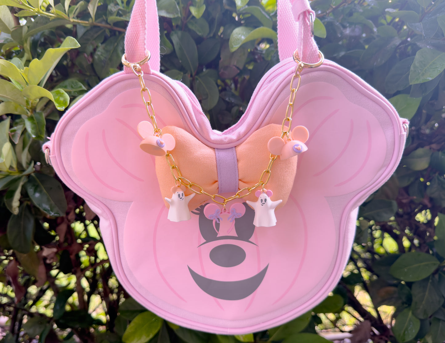 Pastel Ghosty Mouse Bag Charm Chain