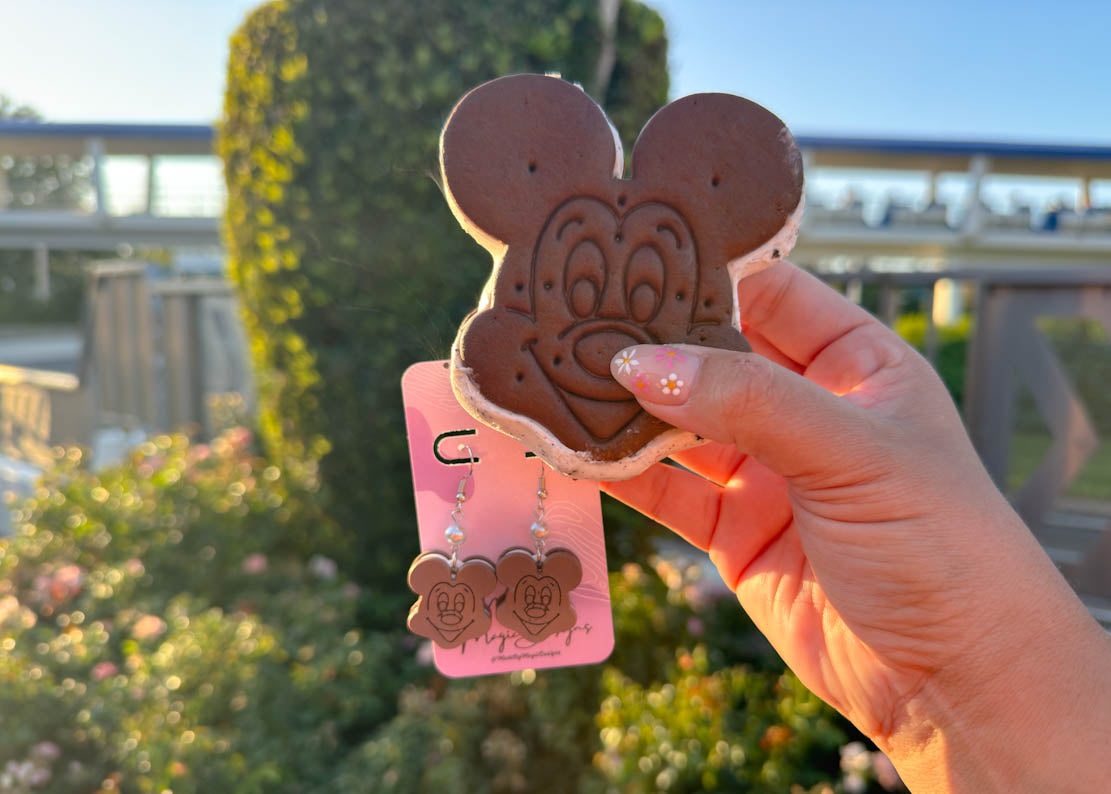 Mouse Ice Cream Sandwich Earrings