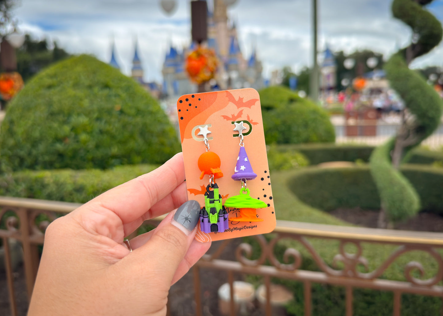 Spooky Magical World Dangle Earrings