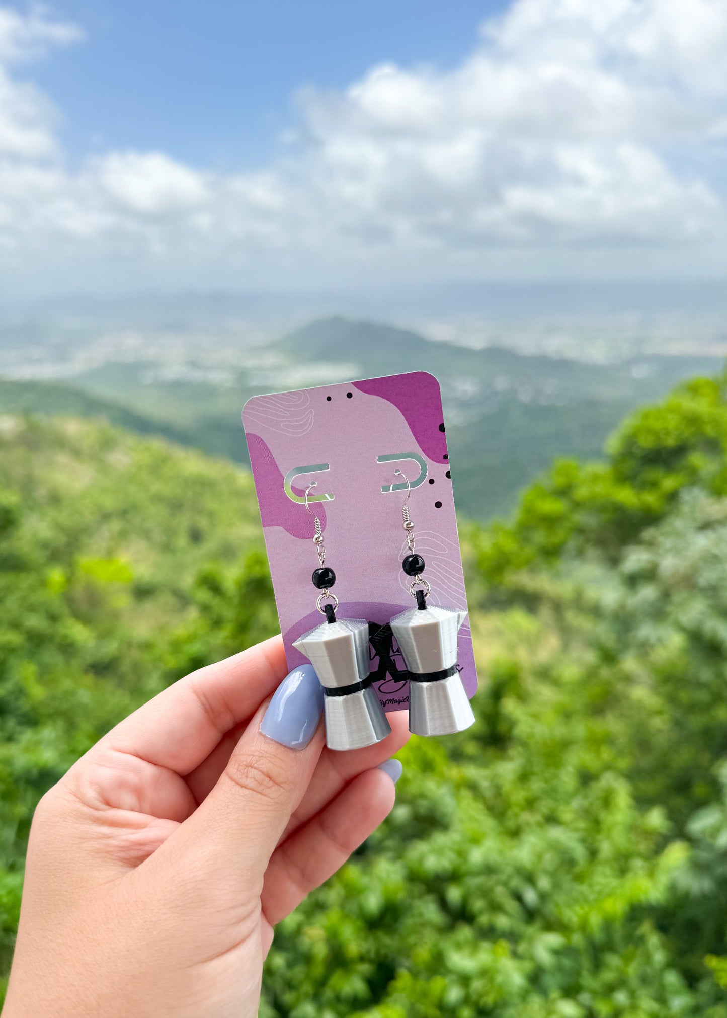 Greca Coffee Maker Earrings