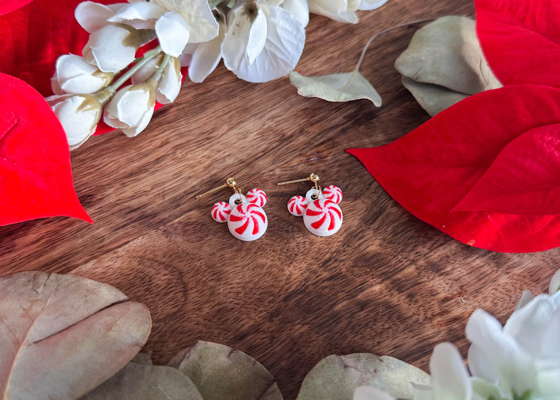 MINI Peppermint Mouse Earrings