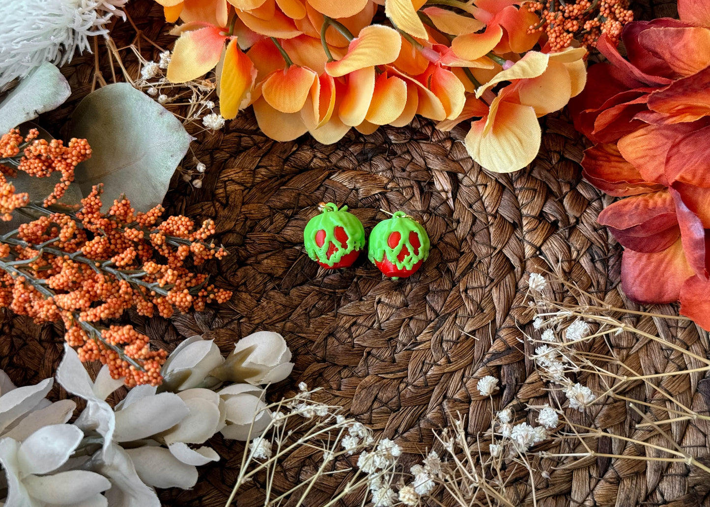 Teeny Poison Apple Earrings