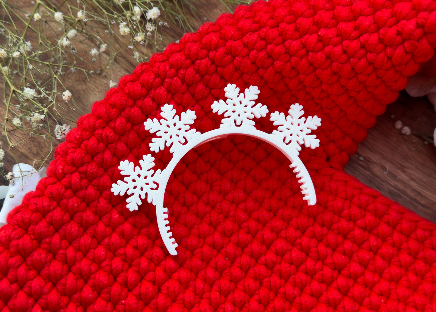 Mouse Snowflake Bag Plush Crown