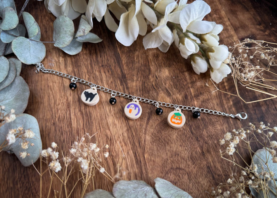 Halloween Cookie Charm Bracelet