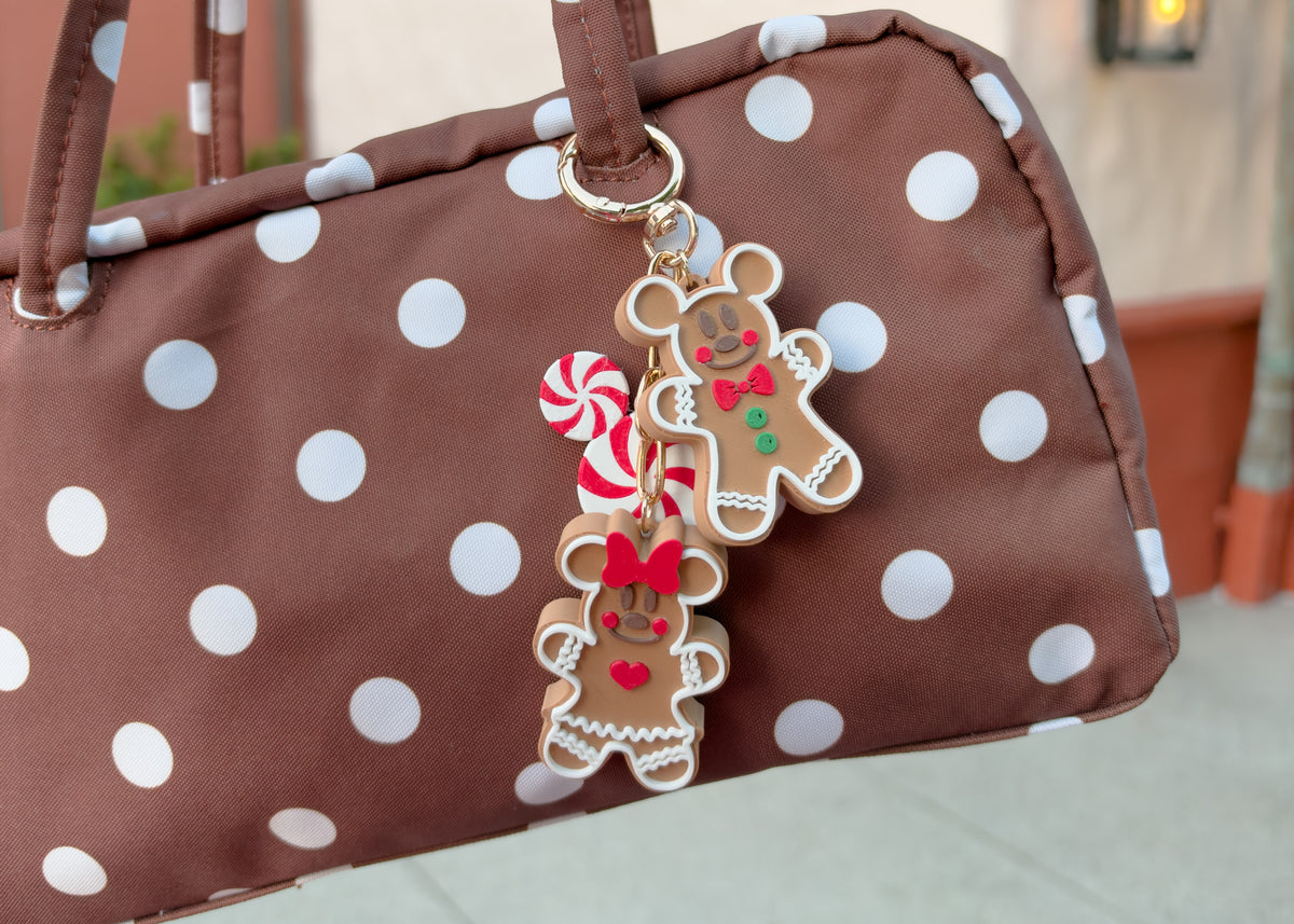 Gingerbread Mouse Dangle Bag Charm
