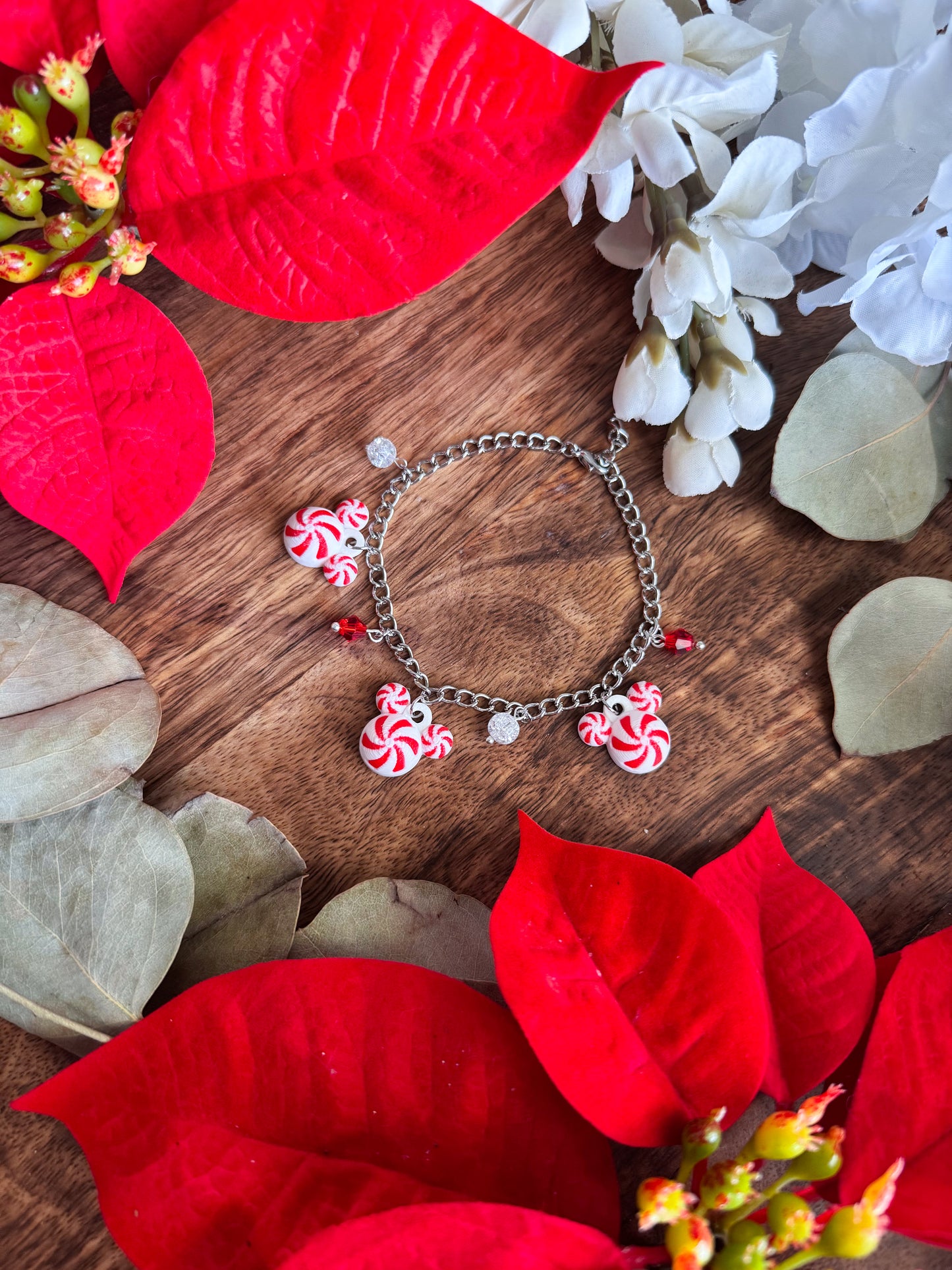 Peppermint Mouse Charm Bracelet