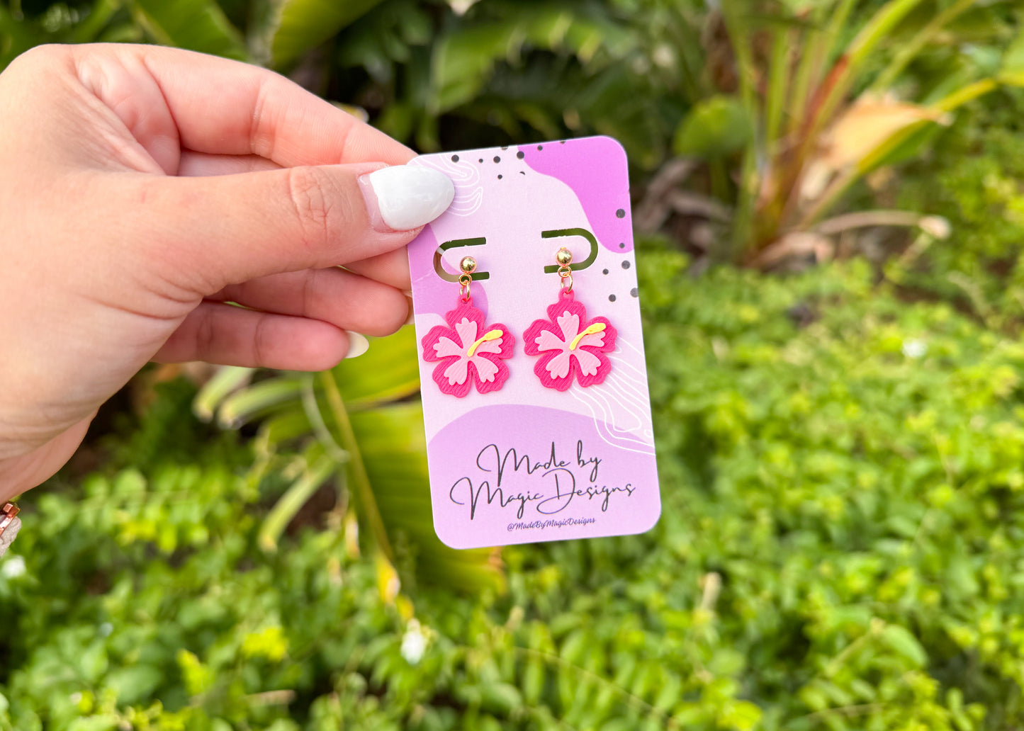 MINI Amapola Rosa Earrings