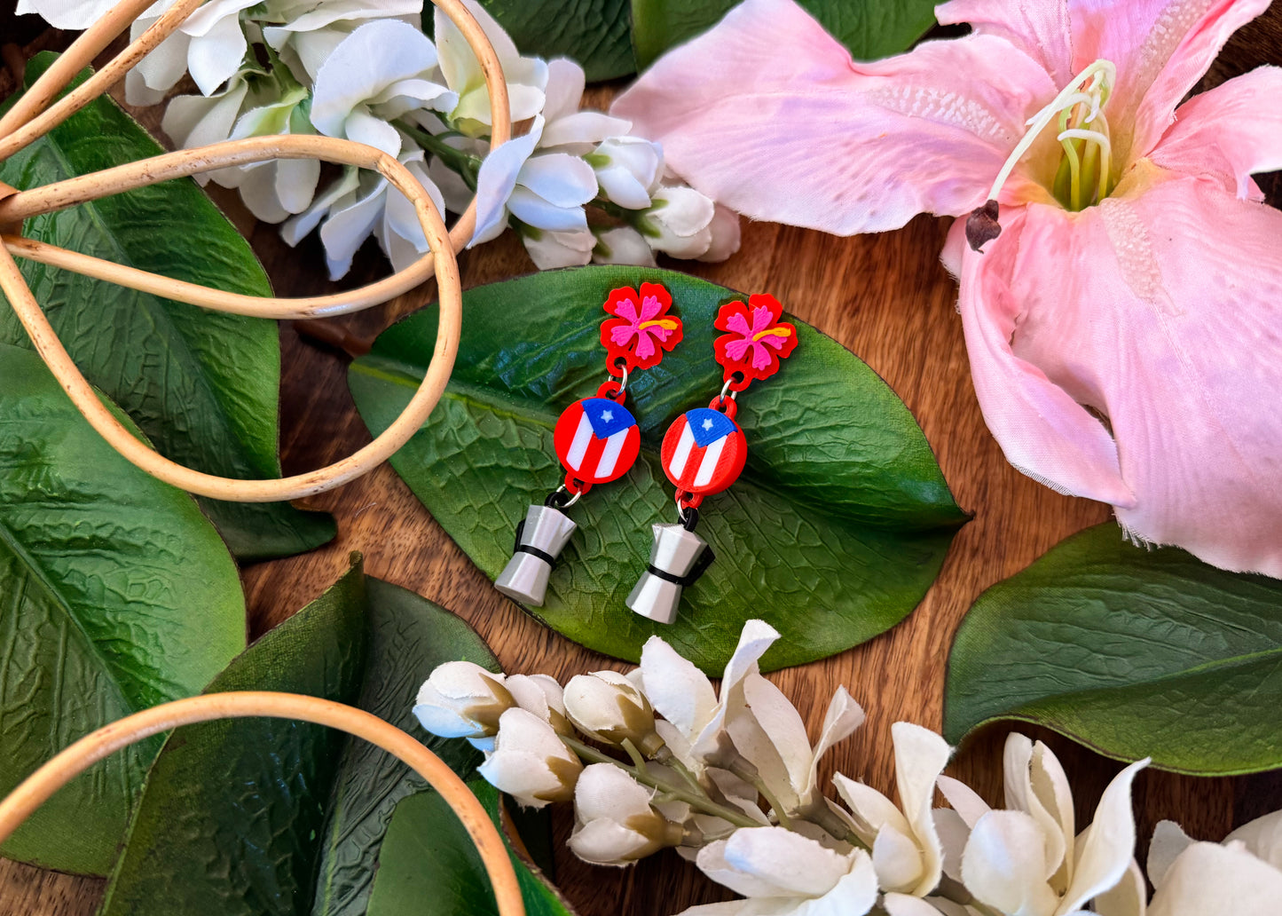 Puerto Rico Dangle Earrings