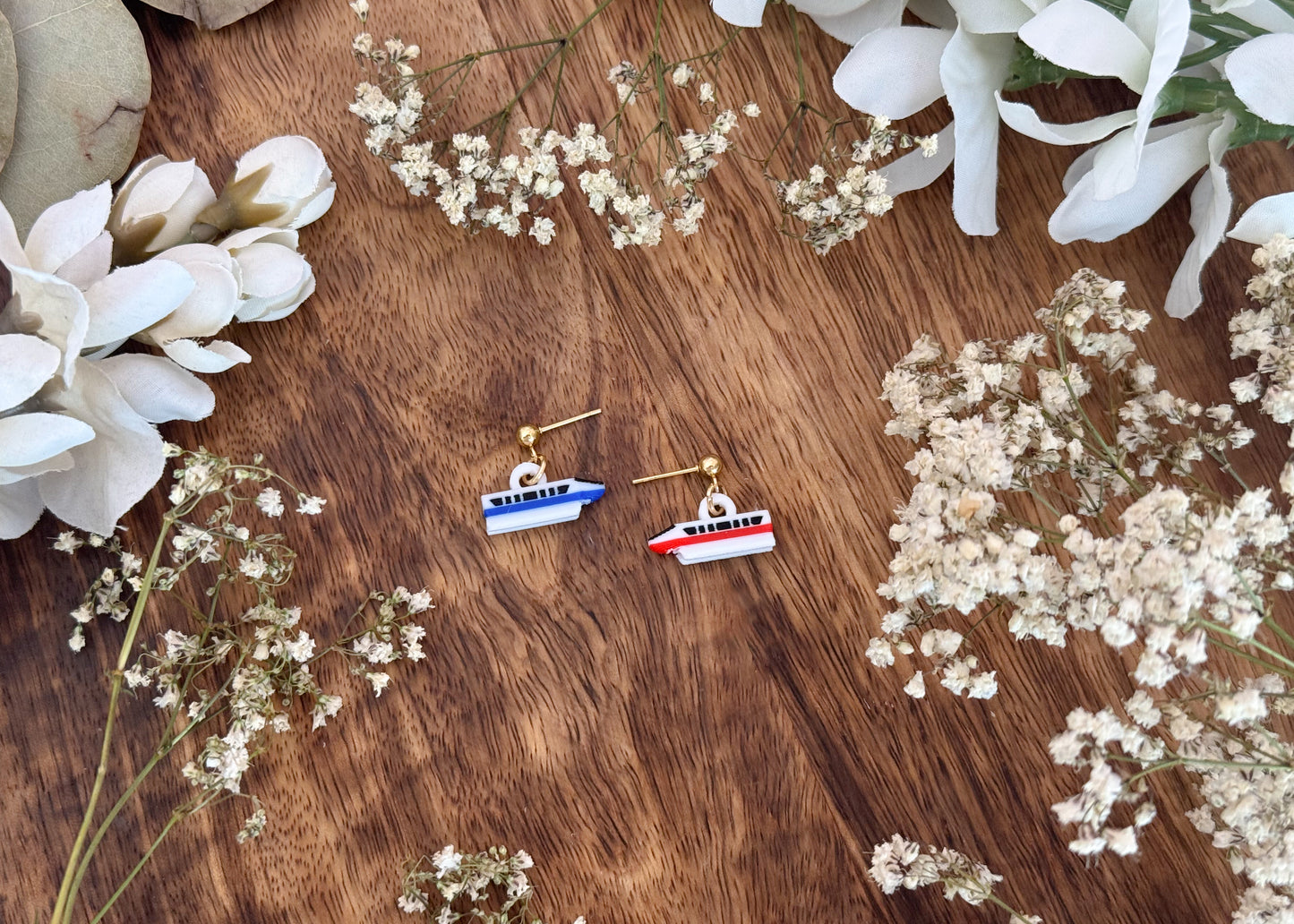 Teeny Monorail MIX Earrings