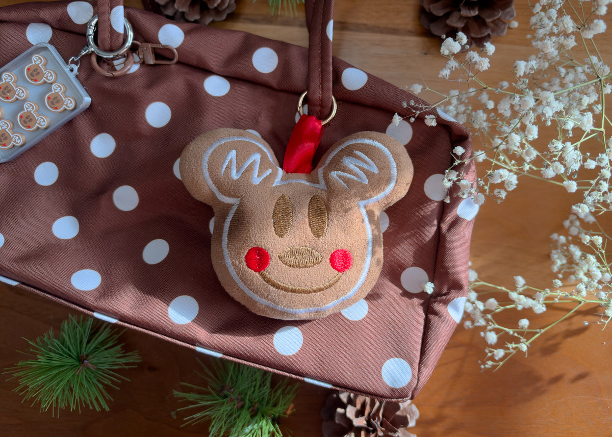 Gingerbread Mouse Plush Bag Charm