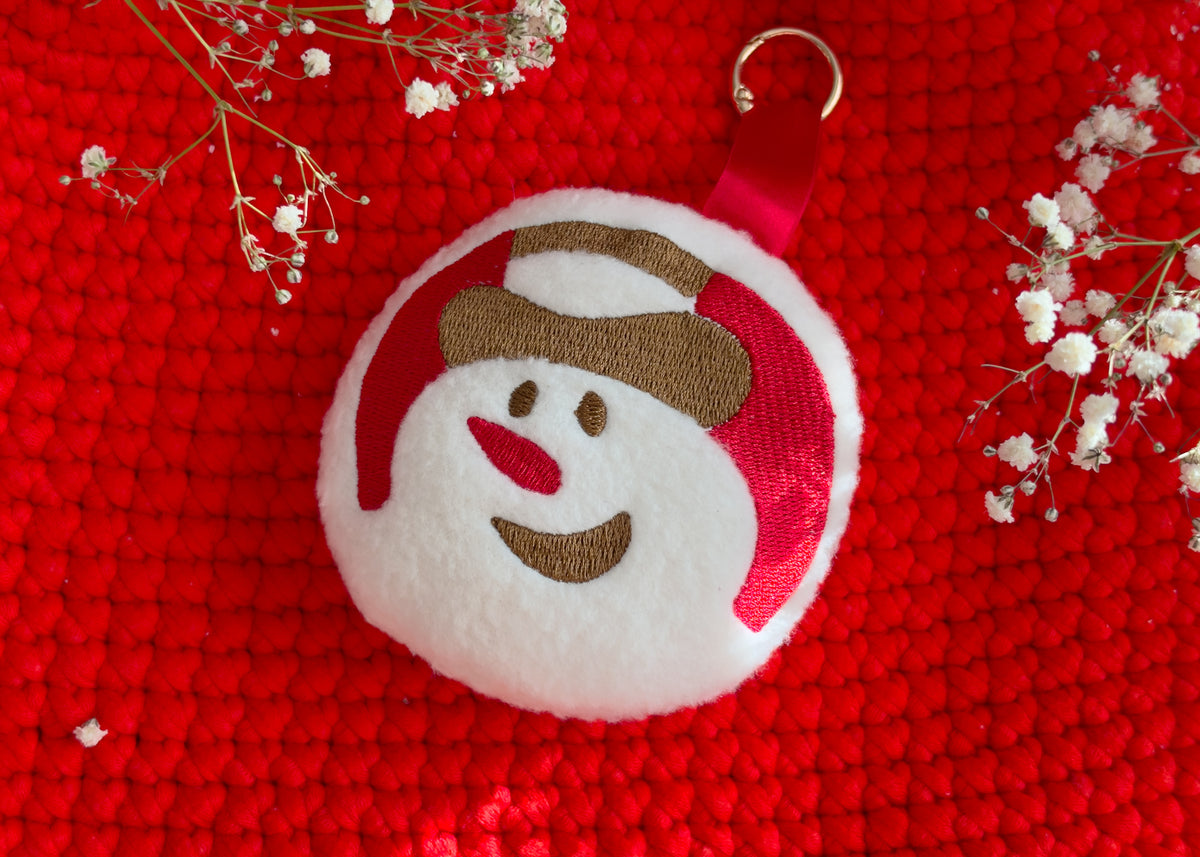 Snowman Cookie Plush Bag Charm