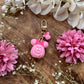 Pink Pumpkin Mouse Dangle Bag Charm