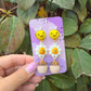 Pooh Flower Dangle Earrings
