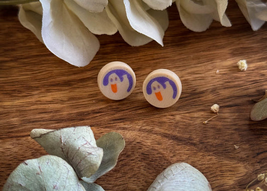 Ghost Cookie Stud Earrings