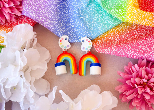 Art Festival Rainbow Earrings
