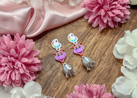 Teeny Art Festival Dangle Earrings