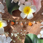 Orange Swirl Charm Bracelet