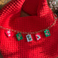 Christmas Stamp Bag Charm Chain
