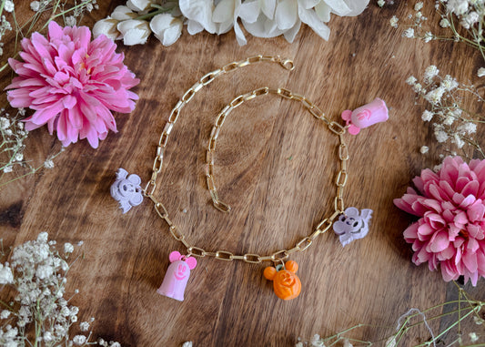 Pastel Boo to You Chunky Charm Necklace