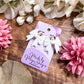 The Dahlia White Bow Earrings