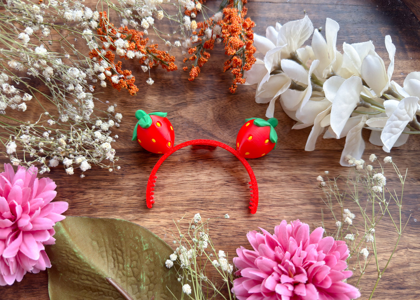 Strawberry Bag Plush Ears