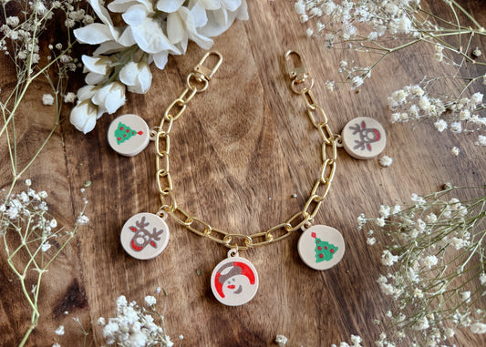 Christmas Cookie Bag Charm Chain