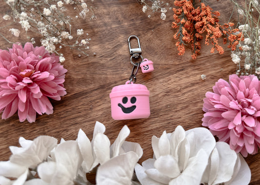 Pink Bucket Dangle Bag Charm