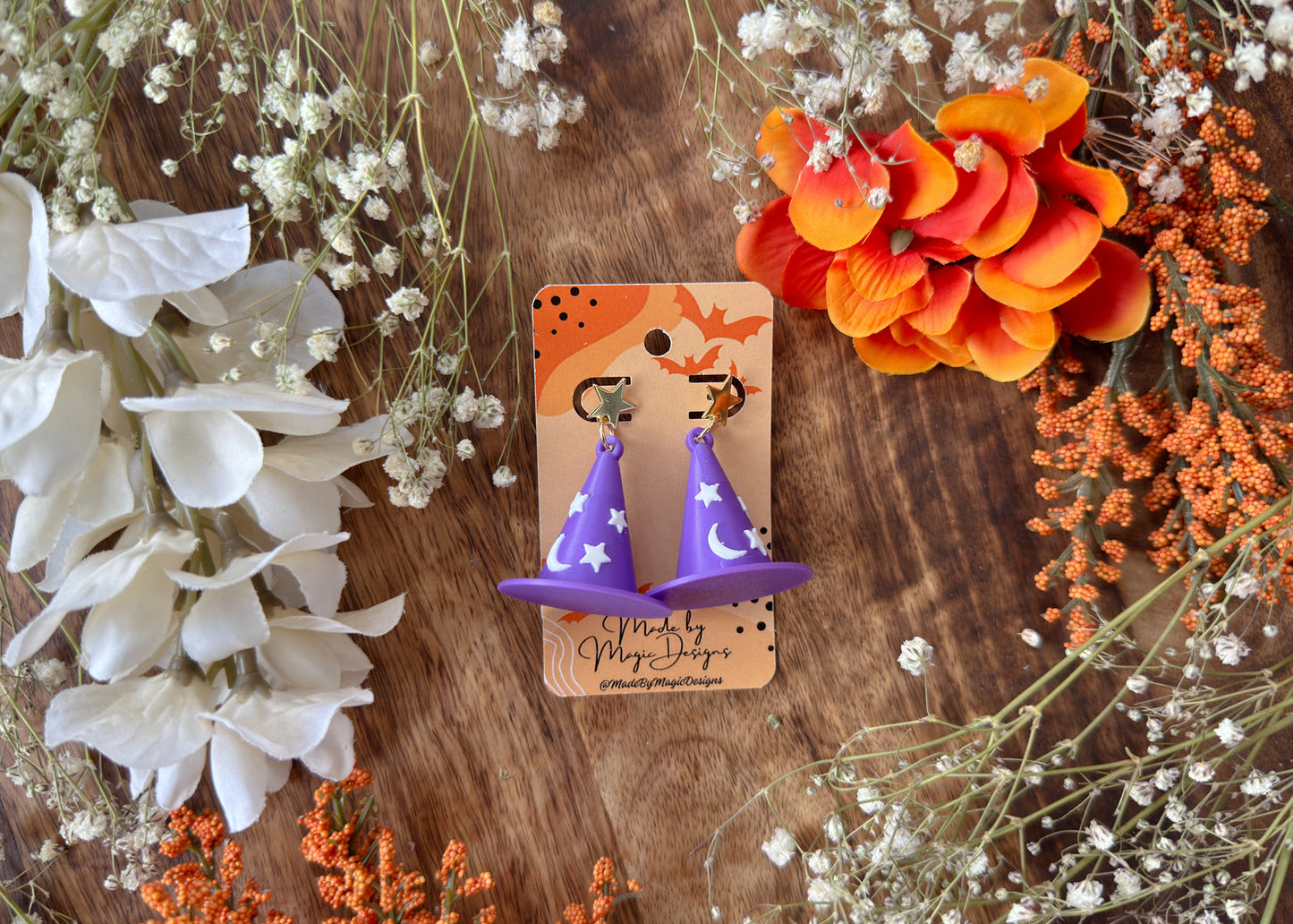 Halloween Town Witch Hat Earrings