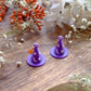 MINI Halloween Town Witch Hat Earrings