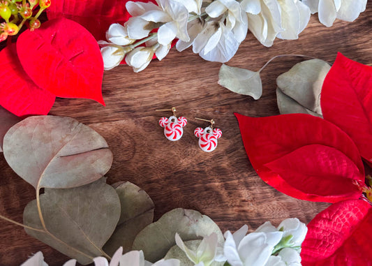 MINI Peppermint Mouse Earrings