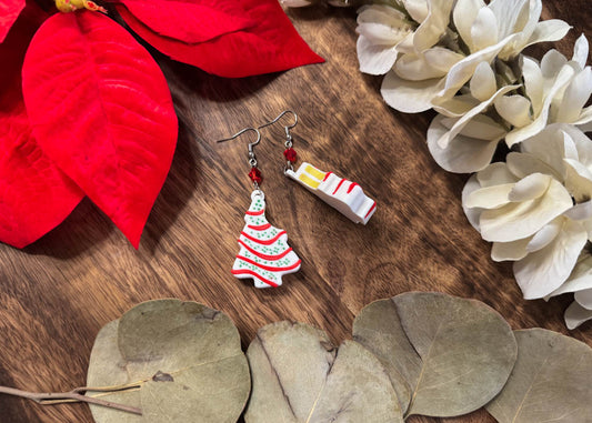 Bitten Little Tree Cake Earrings