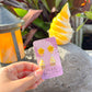MINI Pineapple Swirl Earrings