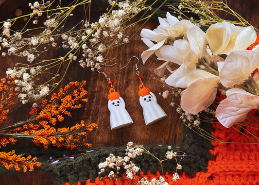 Pumpkin Ghost Earrings