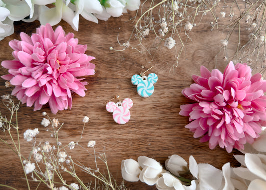 MINI Pastel Peppermint Mouse MIX Earrings