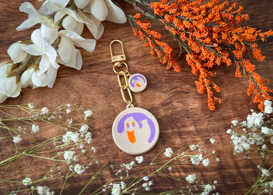Ghost Cookie Dangle Bag Charm