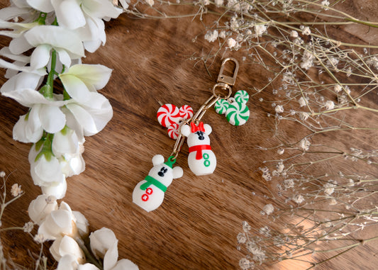 Snow Mouse MIX Dangle Bag Charm