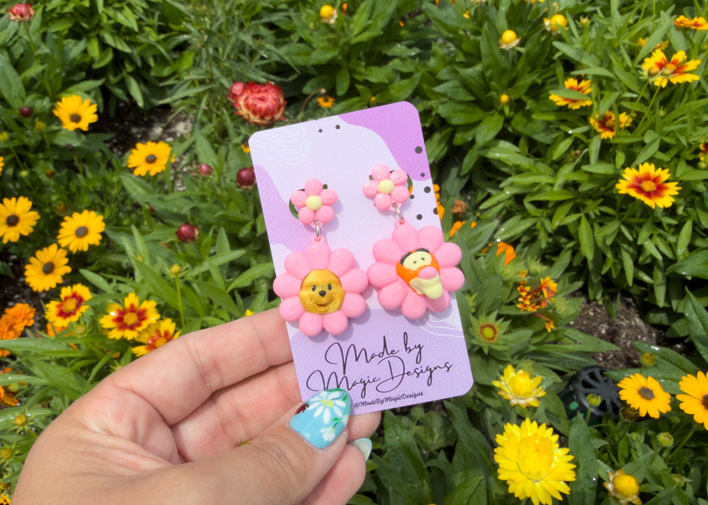 Acre Wood Friend Flower Earrings
